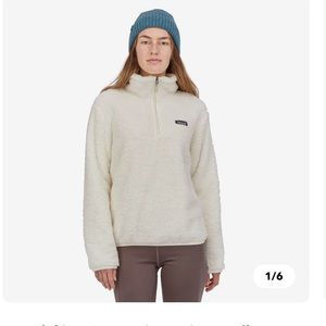 NWT Patagonia Los Gatos Fleece 1/4 Zip in Birch White